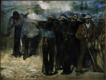  Emperor Oil Painting - The Execution of Emperor Maximilian draft Eduard Manet